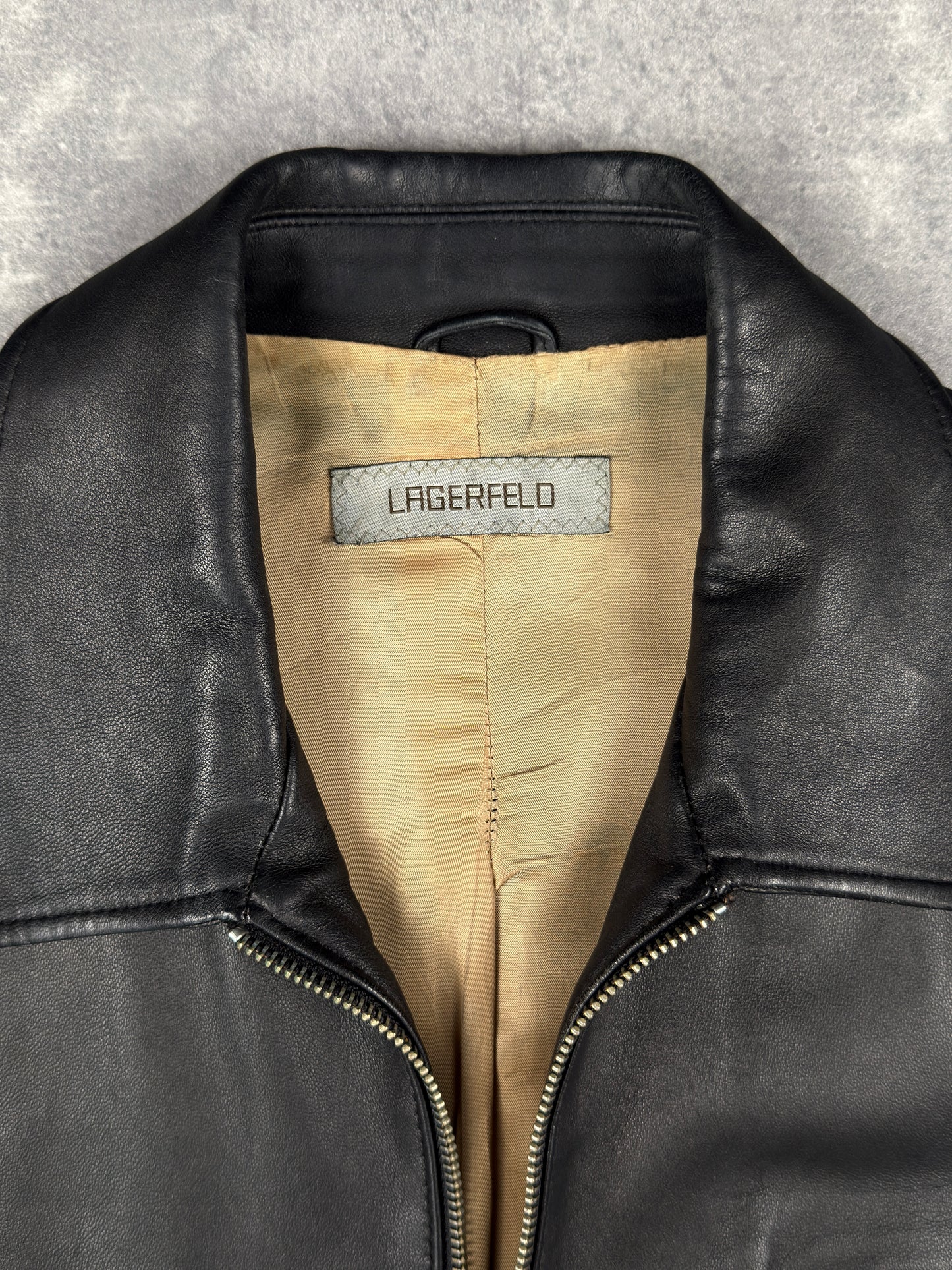 Leatherjacket Lagerfeld (L)