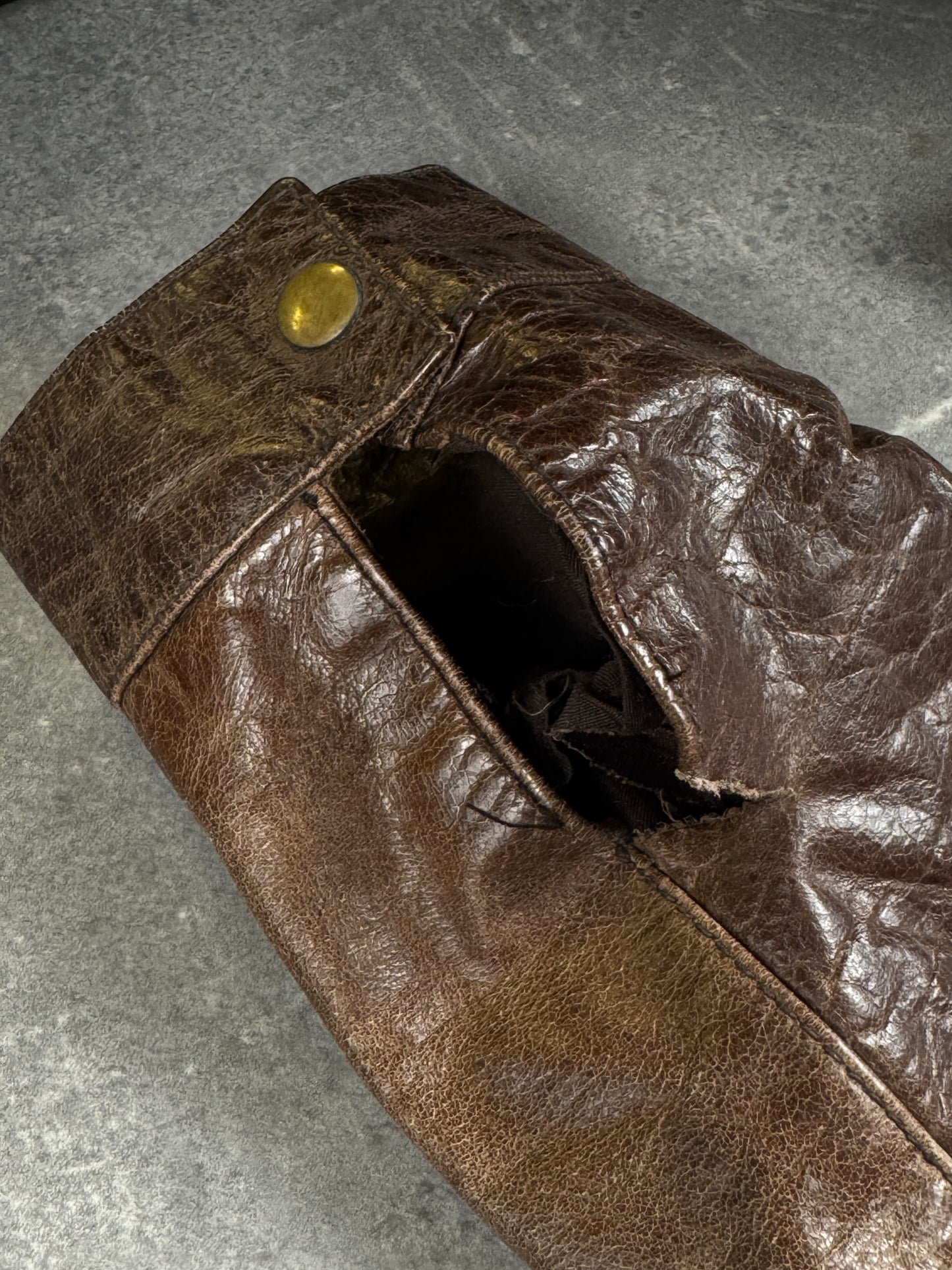 Oakwood Leatherjacket brown (L)