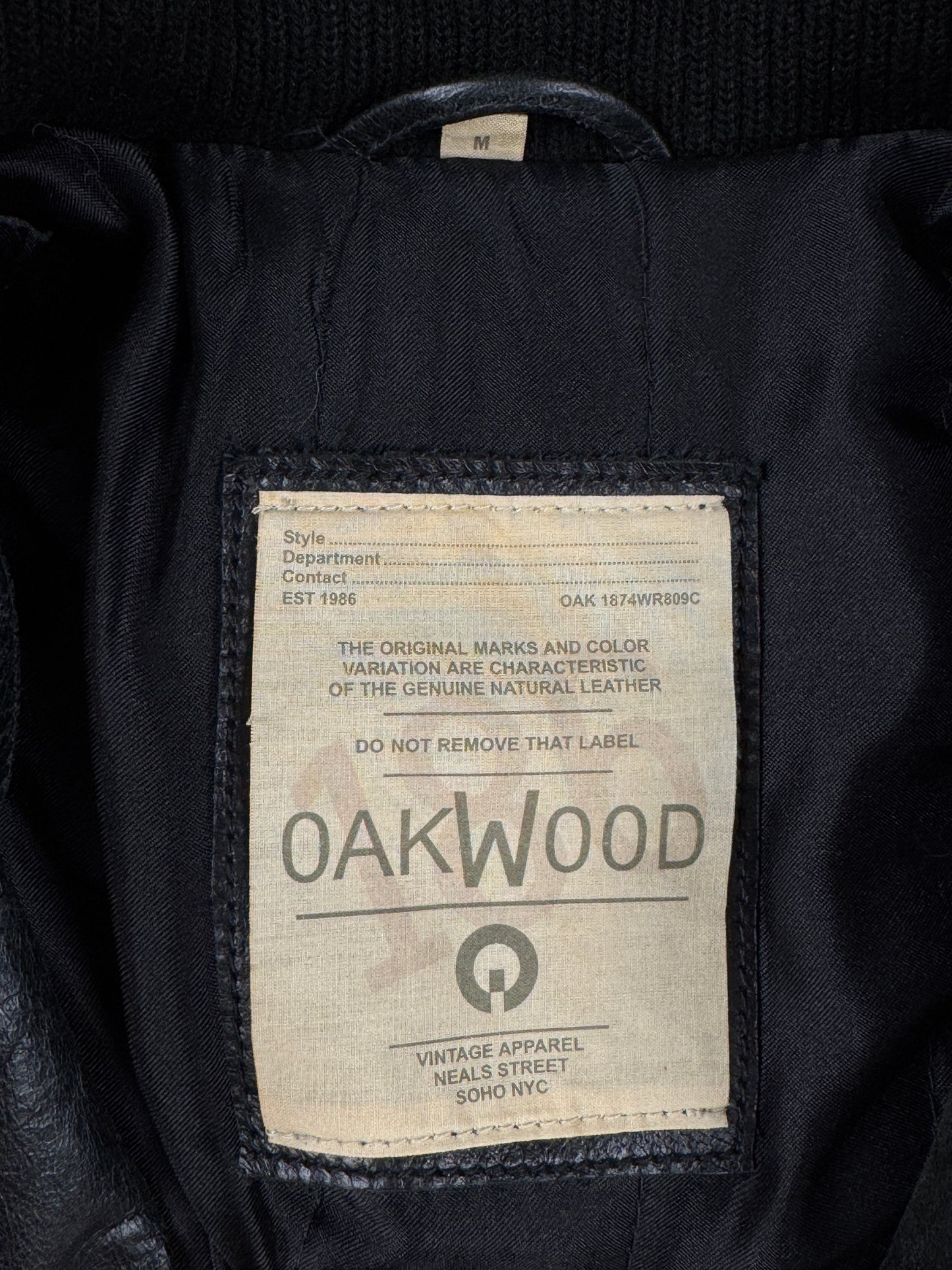 Oakwood leatherjacket (M)