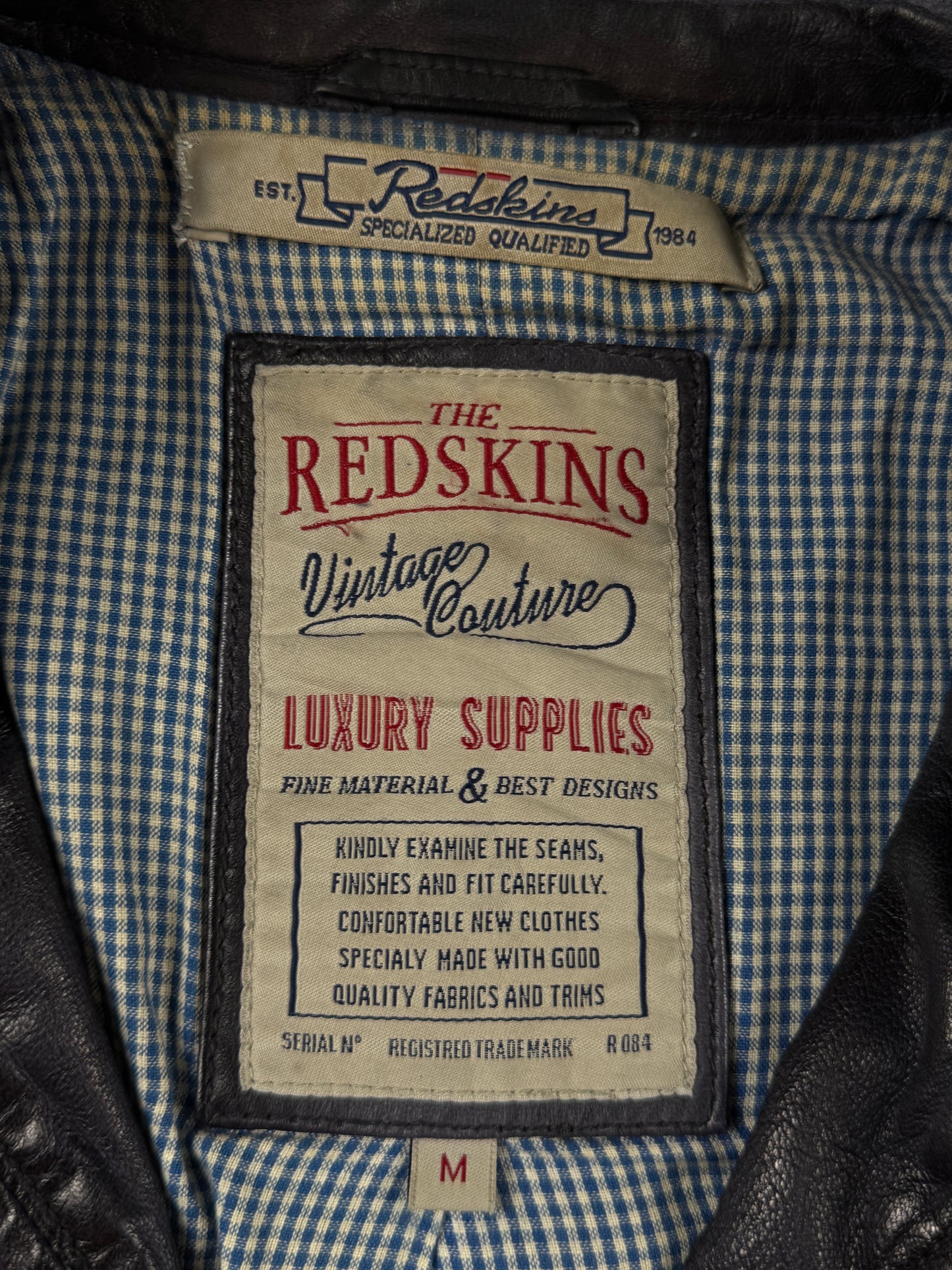 Leatherjacket Redskins darkbrown (M)