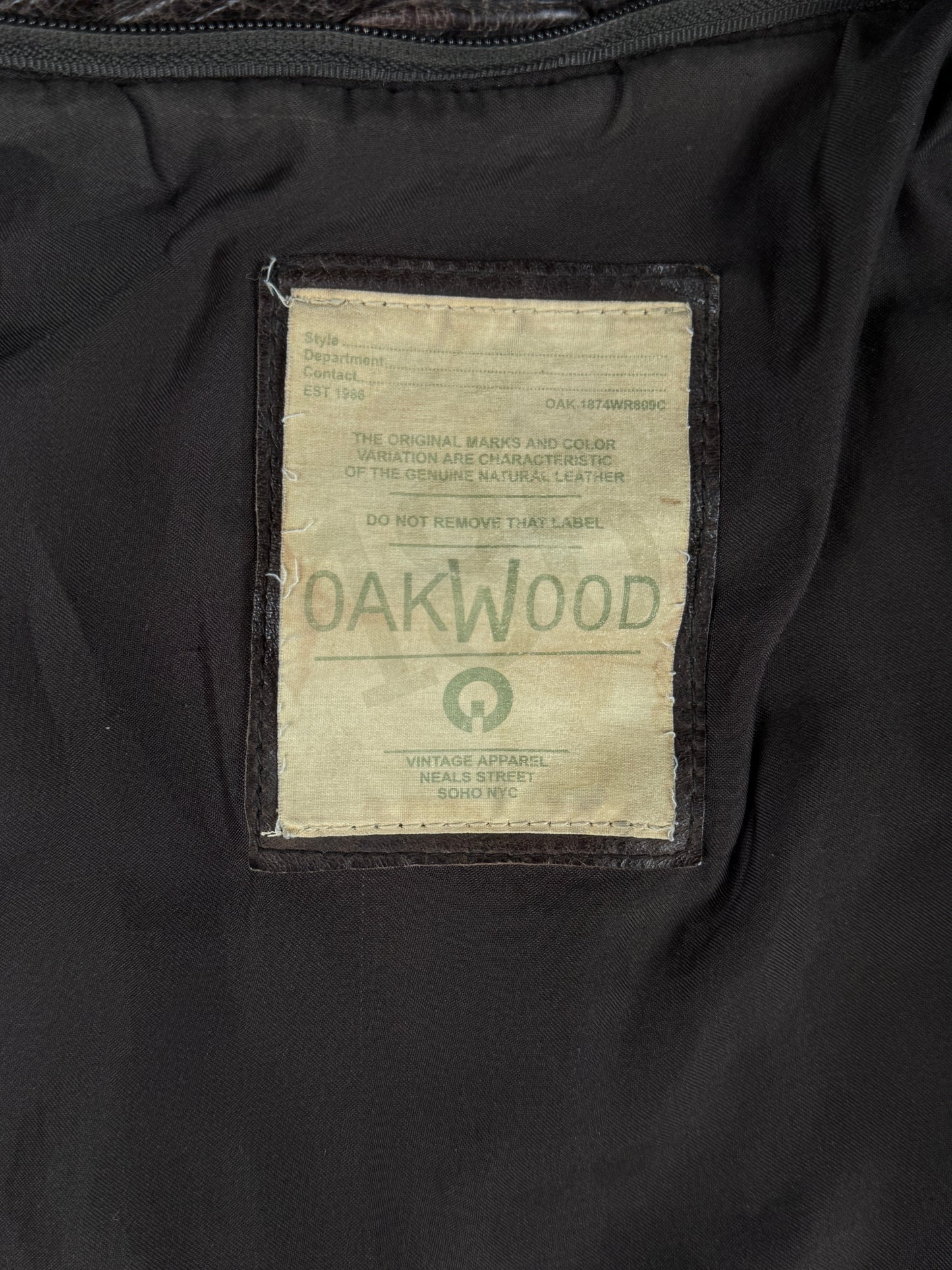 Oakwood Leatherjacket brown (L)