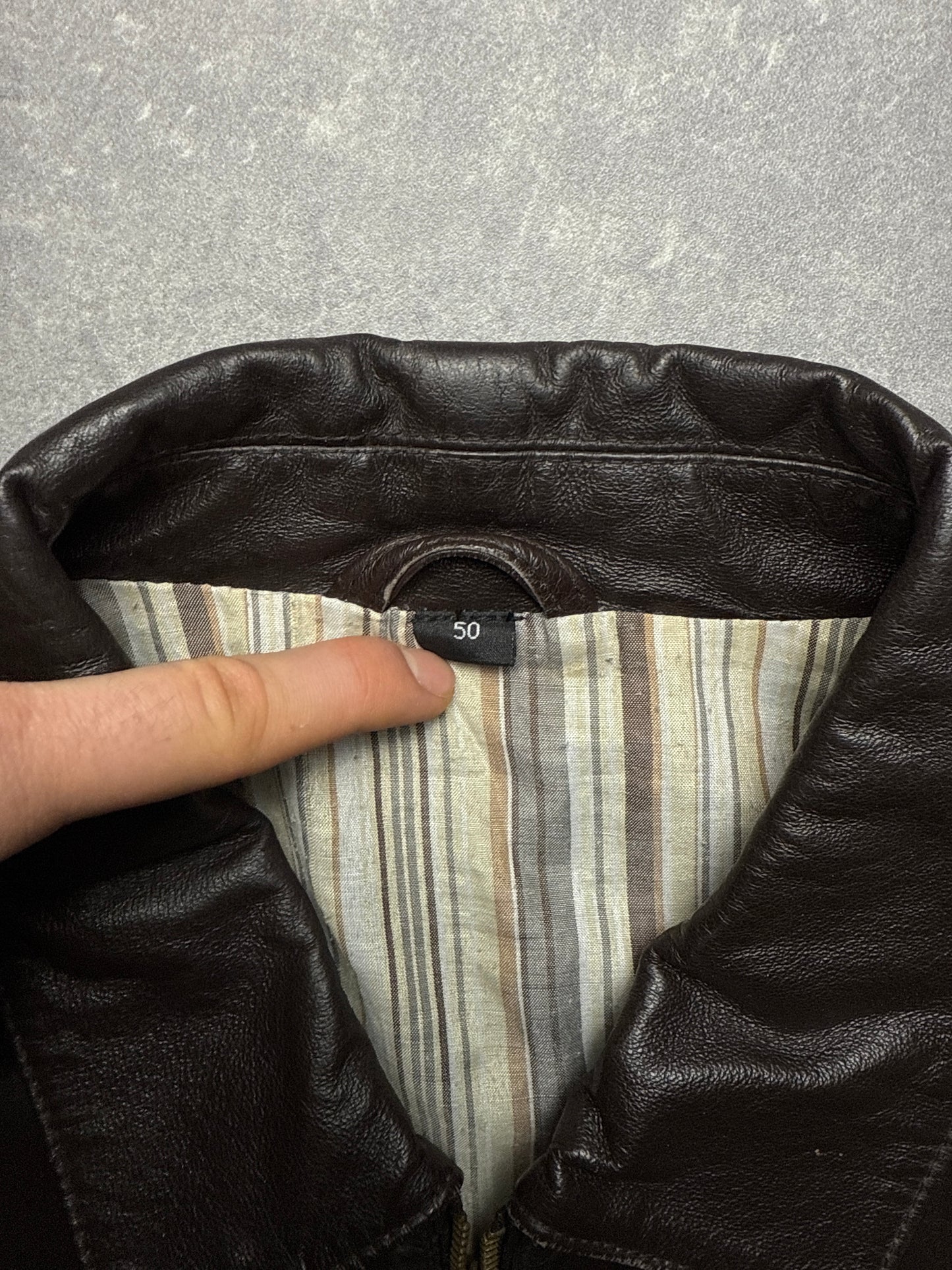 Lederjacke braun (L)