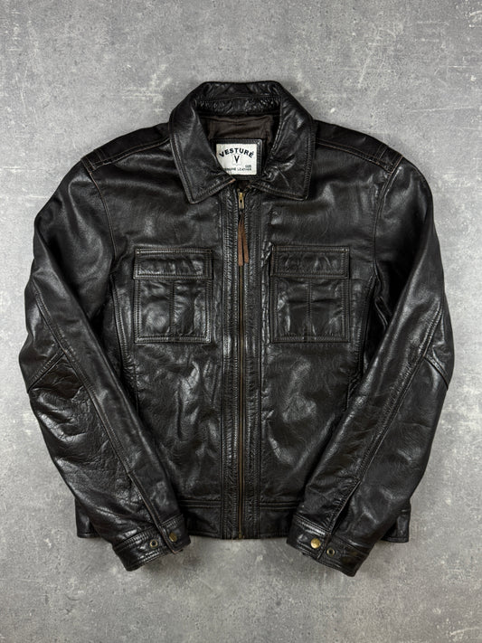 Vintage Leatherjacket brown (L)