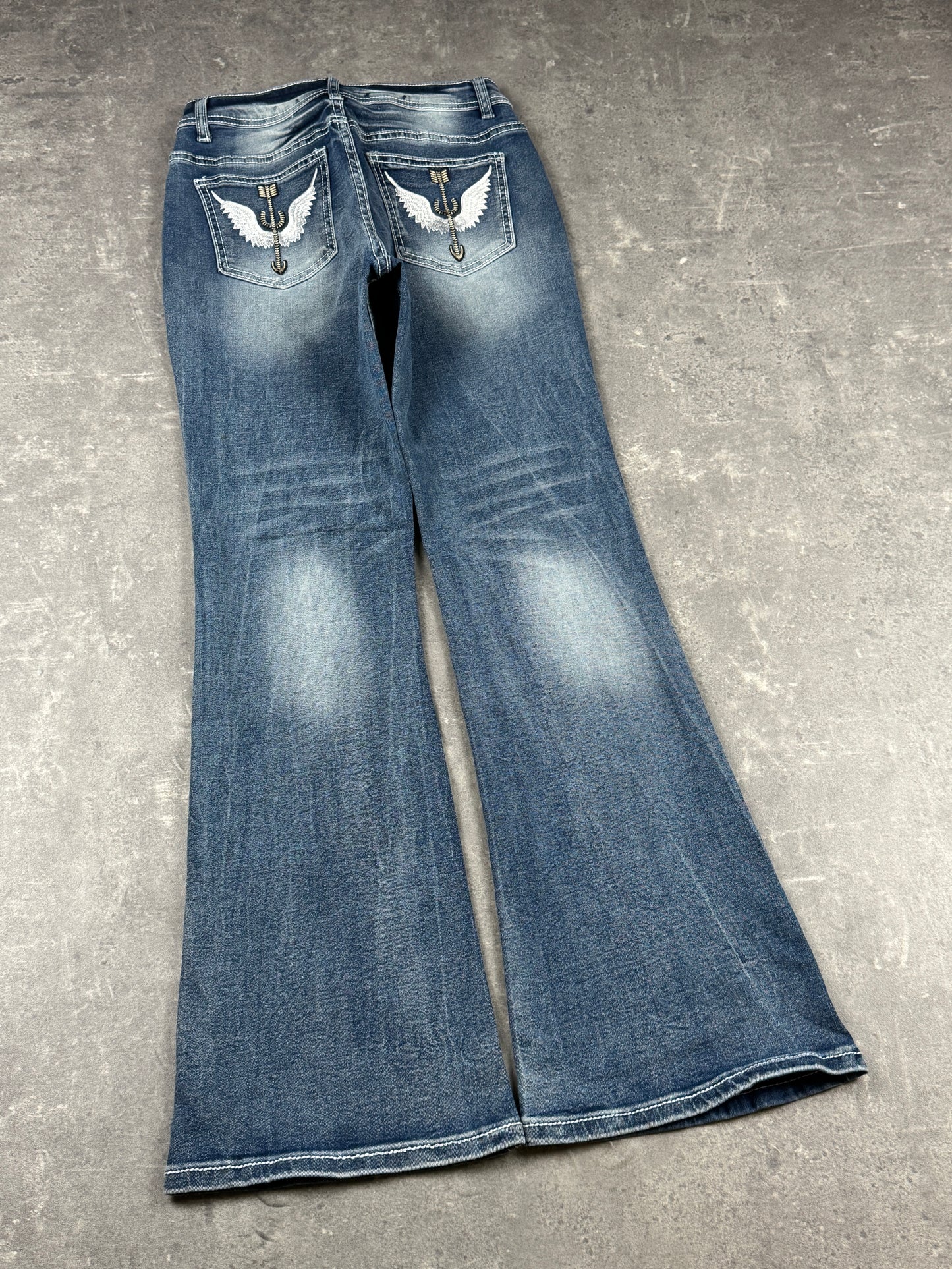 Jean bootcut vintage pour femme (W27/L30)