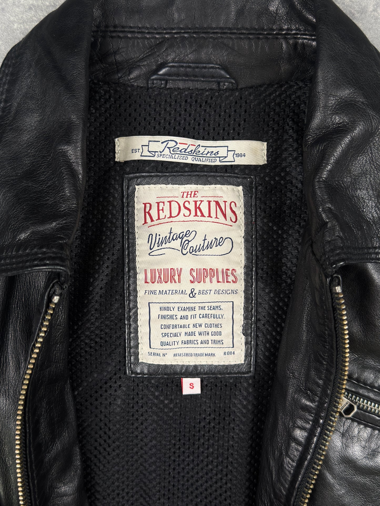 Leatherjacket Redskins (XS)