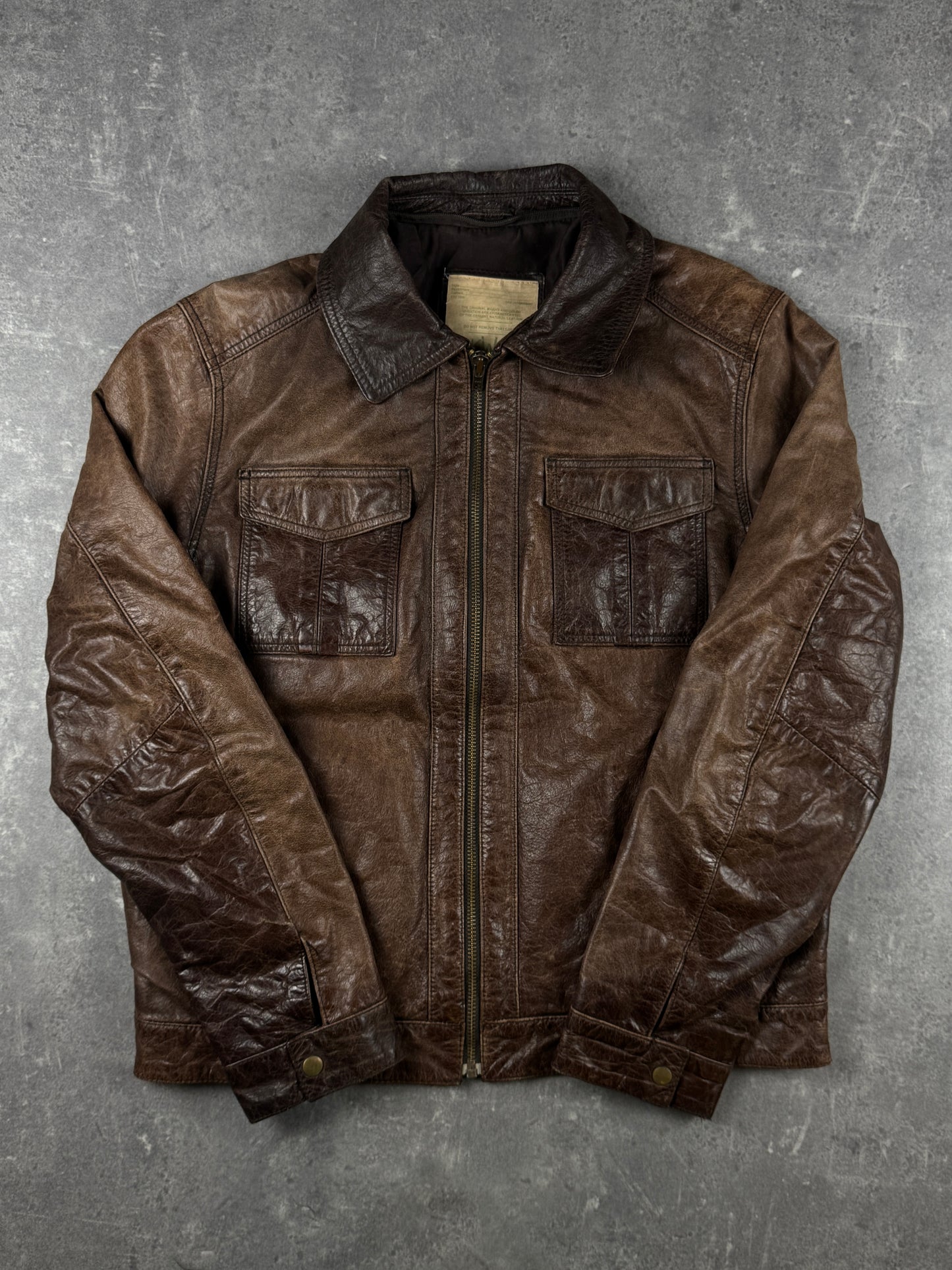Oakwood Leatherjacket brown (L)
