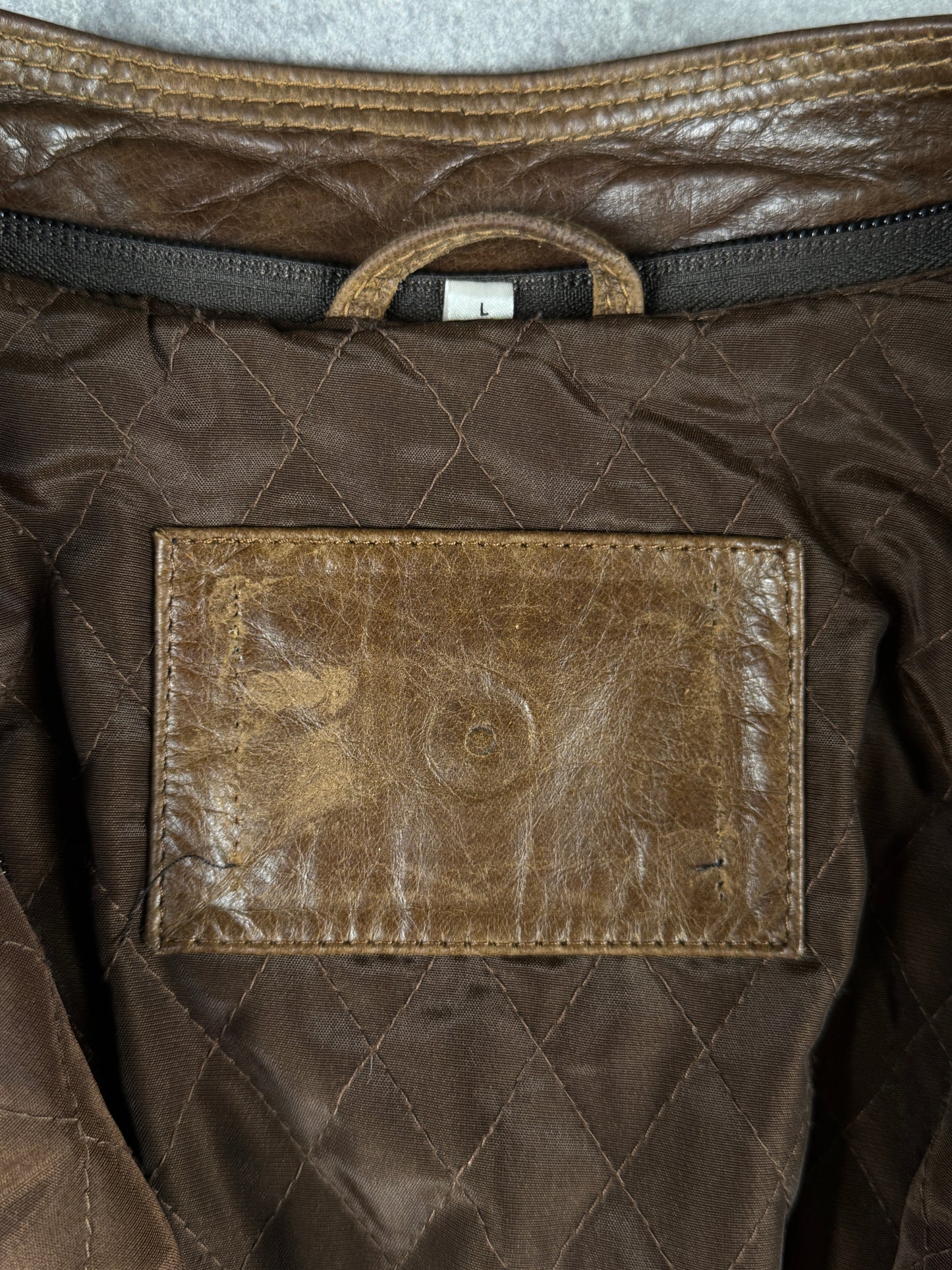 Vintage Leatherjacket brown (L)