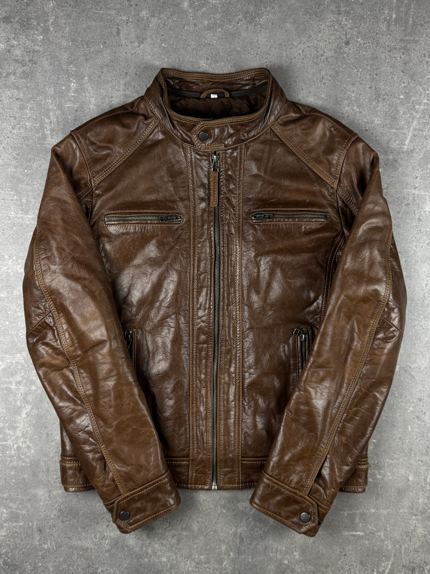 Vintage Leatherjacket brown (L)