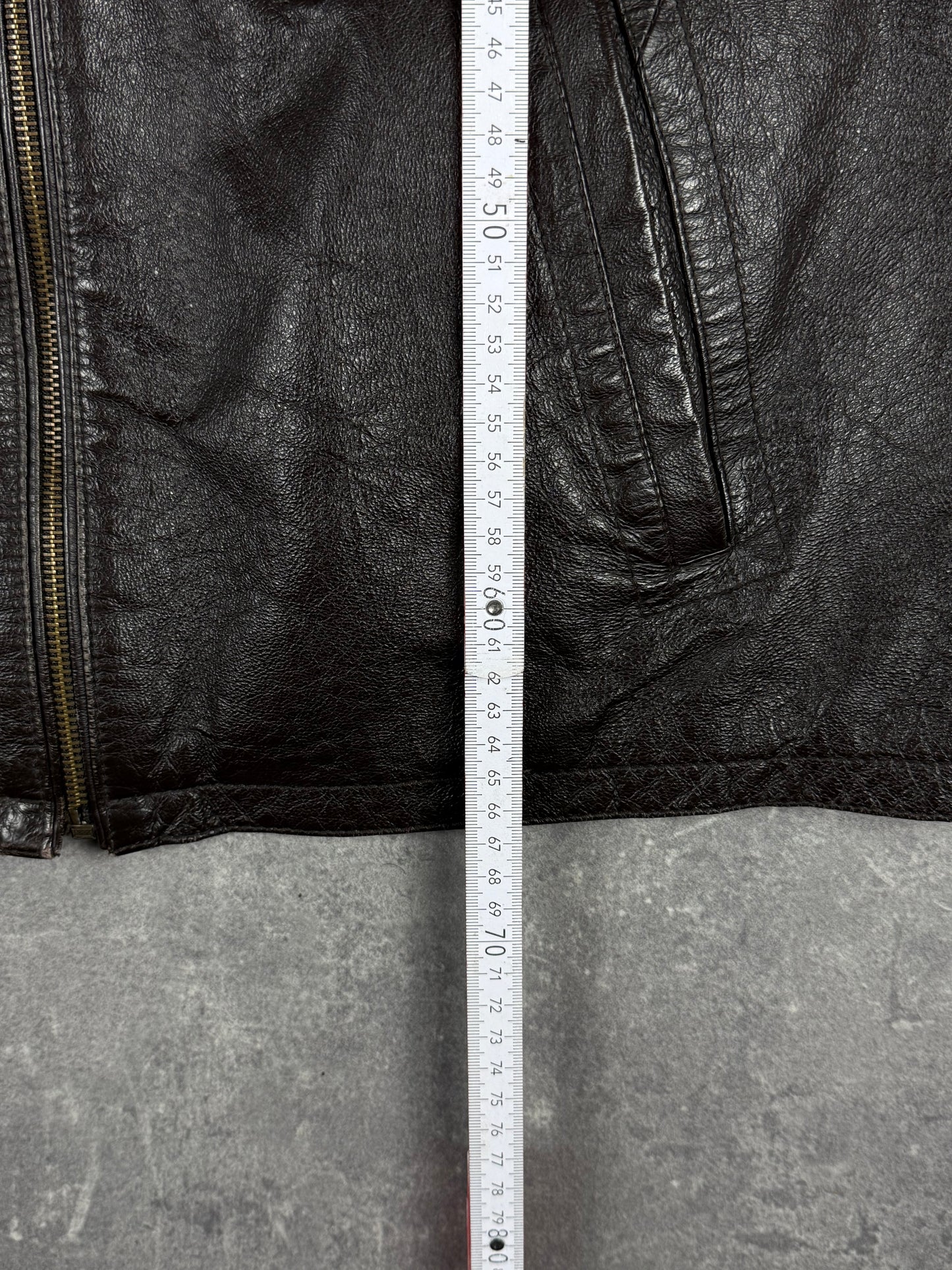 Lederjacke braun (L)