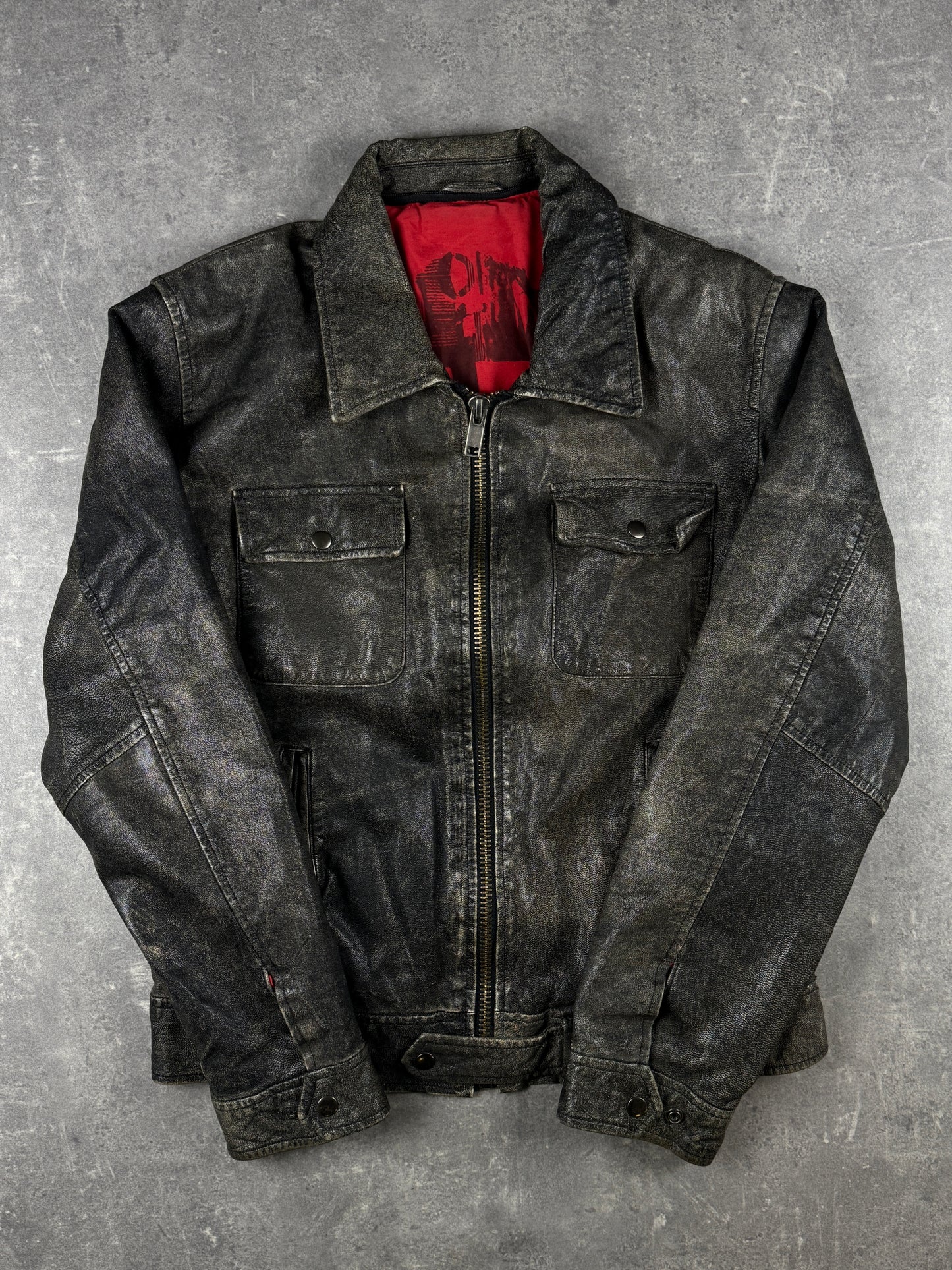 Vintage leatherjacket (L)