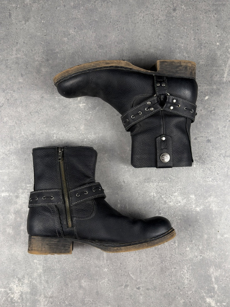 Black Rebel Biker Boot (EU:43 / US:9.5)