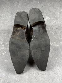 Brogue Ankle Boots mit Krokoprägung (EU:43 / US:9.5)